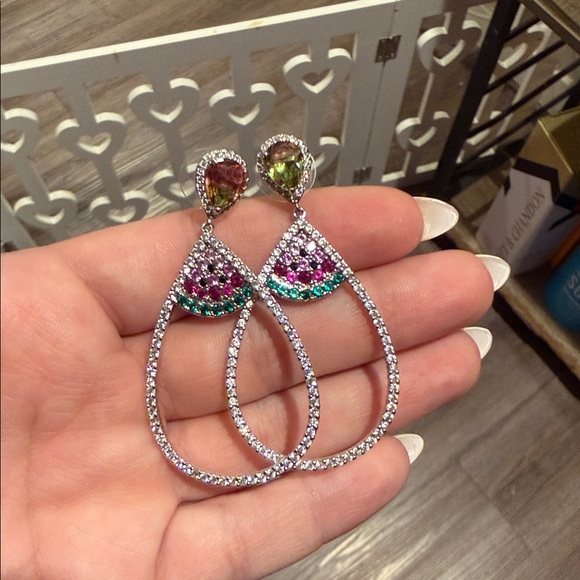 Market fresh watermelon earrings - Picture 3 of 3